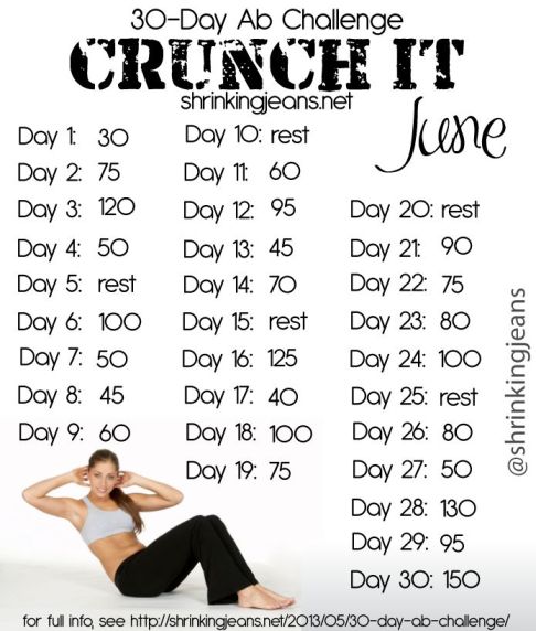 30 day ab crunch challenge